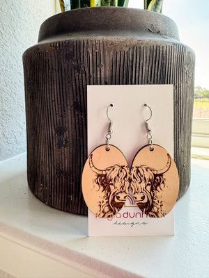 Highland Cow Earrings