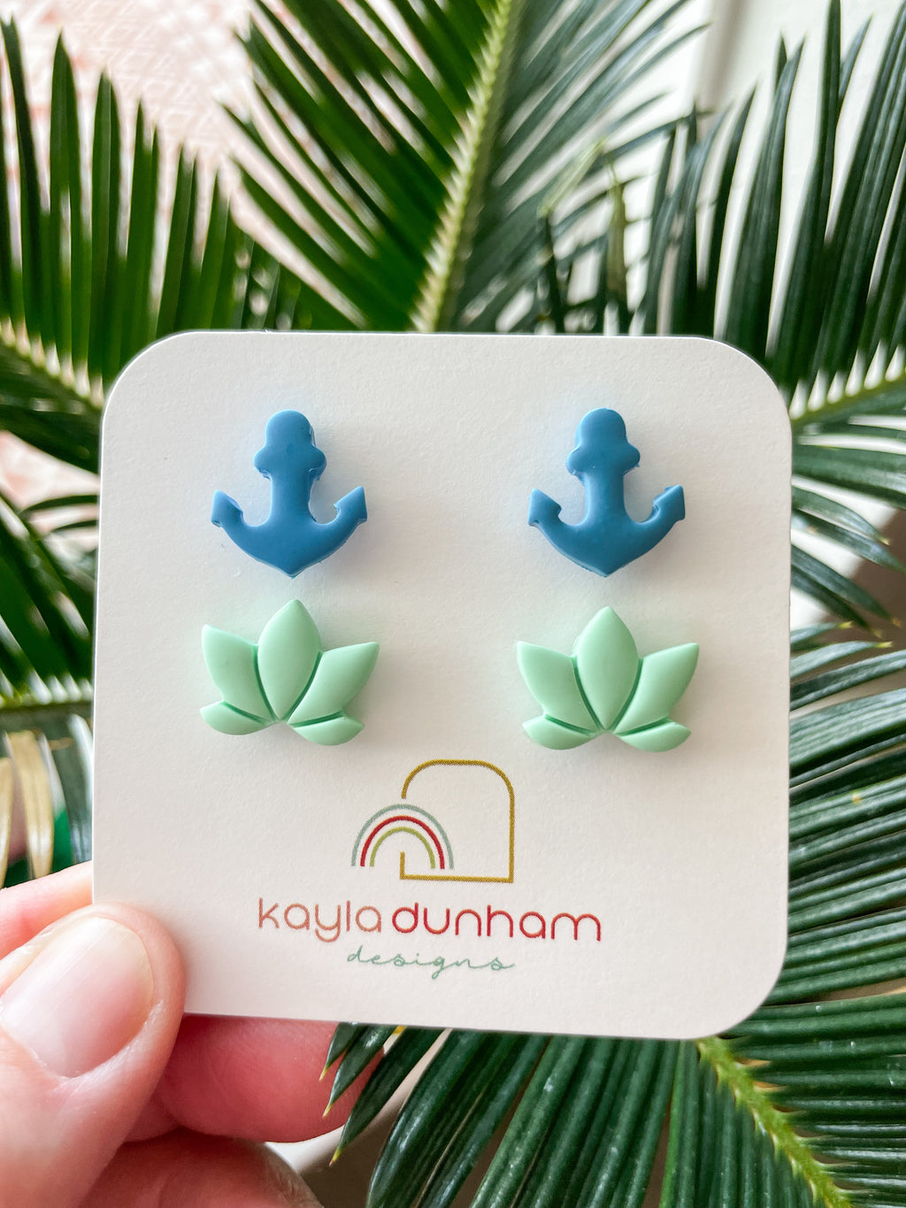 Anchor & Lotus Studs