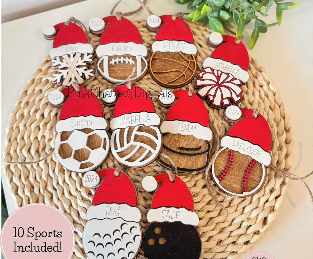 Sports Ornaments (10 Options)