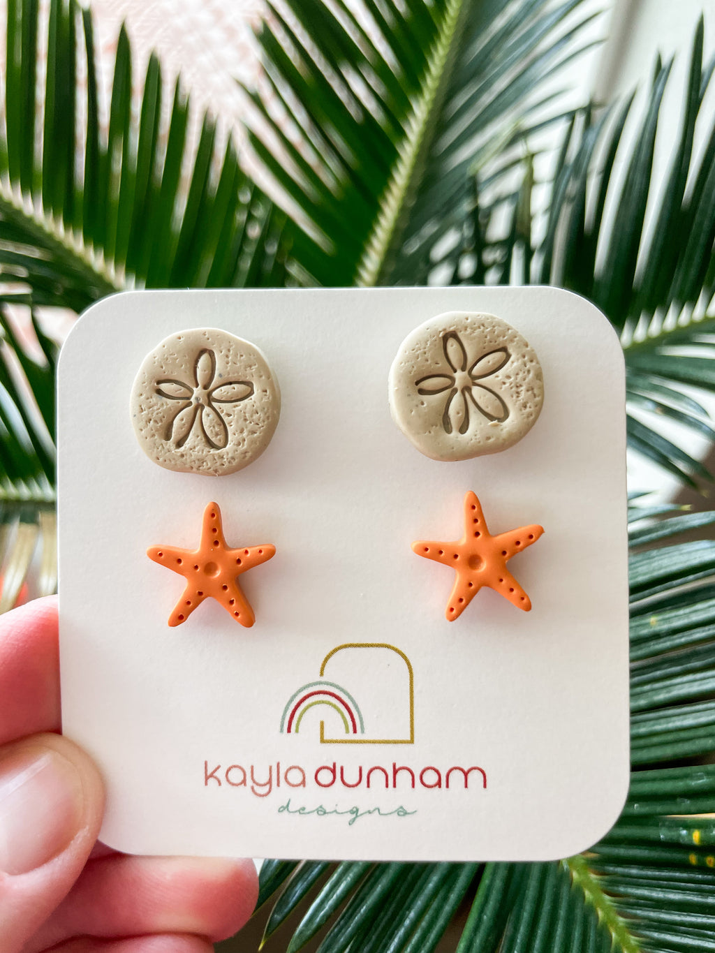 Sand Dollar & Starfish Studs