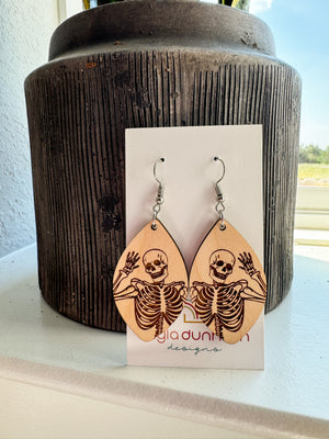 Waving Skelton Earrings